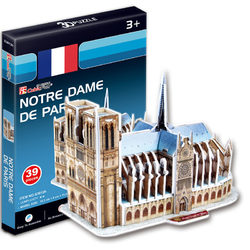 3D puzzle Notre Dame 39 db-os mini