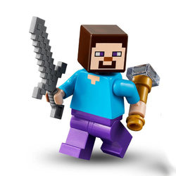 LEGO® Minecraft™ Minifigura Steve karddal