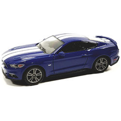 Kinsmart 2015 Ford Mustang GT kisautó - kék