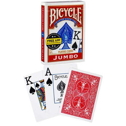 Bicycle Rider Back Jumbo index kártya - piros